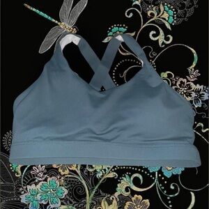 Women's Cross-Back Sports Bra - Blue